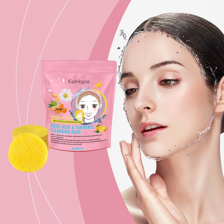 6-40pcs-Turmeric-Kojic-Acid-Exfoliating-Pads-Cleansing-Effect-cleansing.jpg